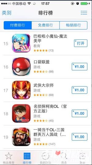 强IP亲子手游《巴啦啦小魔仙》杀入iOS榜前15
