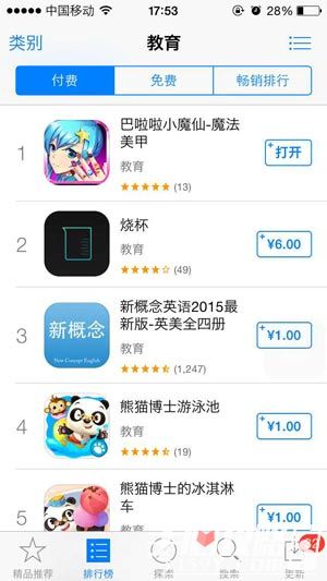 强IP亲子手游《巴啦啦小魔仙》杀入iOS榜前15