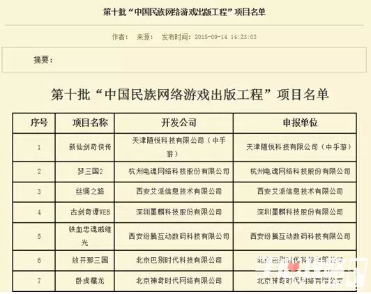 《新仙剑奇侠传》手游入选第十批“中国民族网络游戏出版工程”项目名单