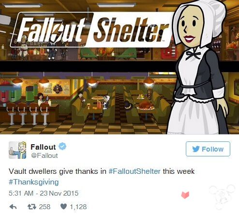 Fallout Shelter辐射避难所感恩节更新趣味内容多多 Fallout Shelter 手心游戏