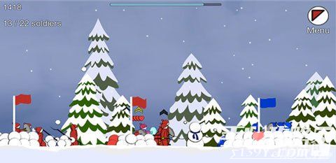 策略游戏《远处的雪要塞》熊孩子的雪地之战1