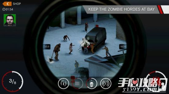 《杀手：狙击》推僵尸模式 丧尸围城中保护重要人2