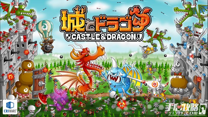 《城与龙》盛大游戏代理日本话题手游 滑稽怪兽推塔！1