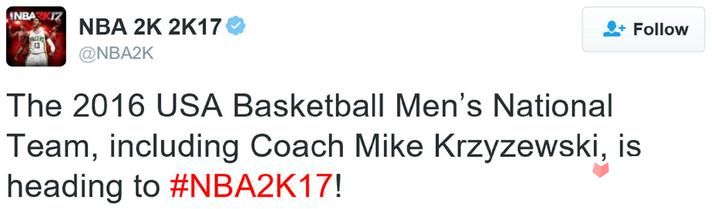 《NBA 2K17》预订奖励新增92梦之队 老K教练执教梦121