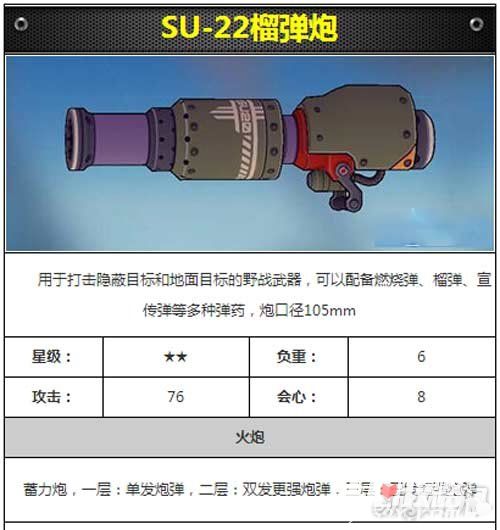 崩坏3SU-22榴弹炮属性技能效果图鉴1