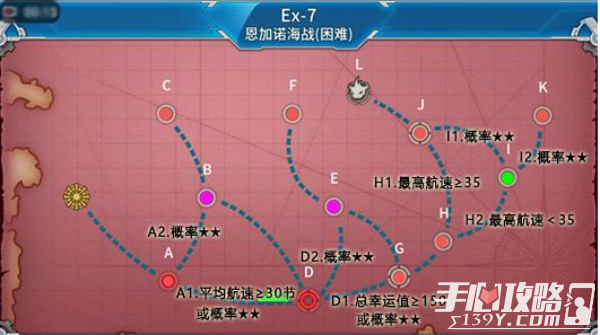 《战舰少女R》轰隆轰隆超级大作战：Ex7 恩加诺海战(困难)攻略2