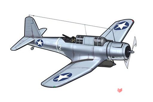 《战舰少女R》新英雄机轰炸机SB2U（弗莱明机）预览1