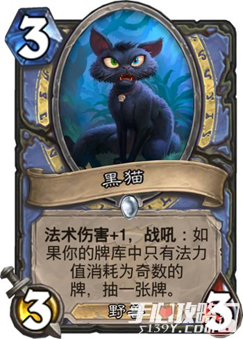 炉石传说女巫森林新卡黑猫介绍1