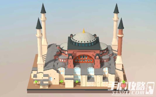 我爱拼模型土耳其圣索菲亚大教堂搭建攻略1