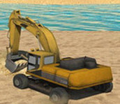 重型沙挖掘机驾驶3D
