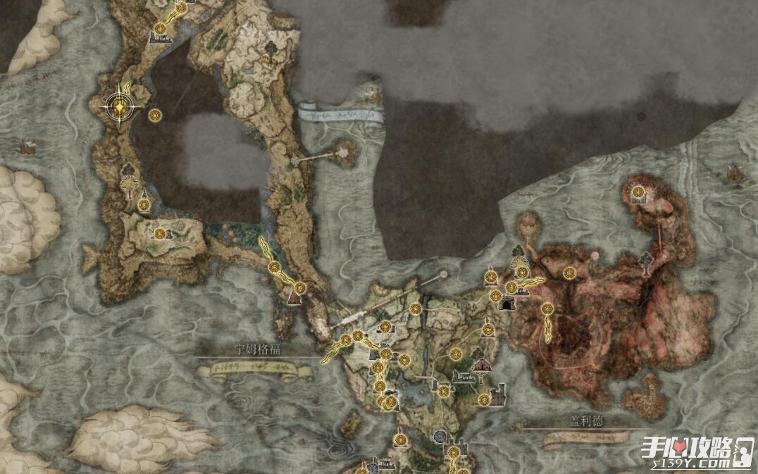 《艾尔登法环》水母盾地图位置分享