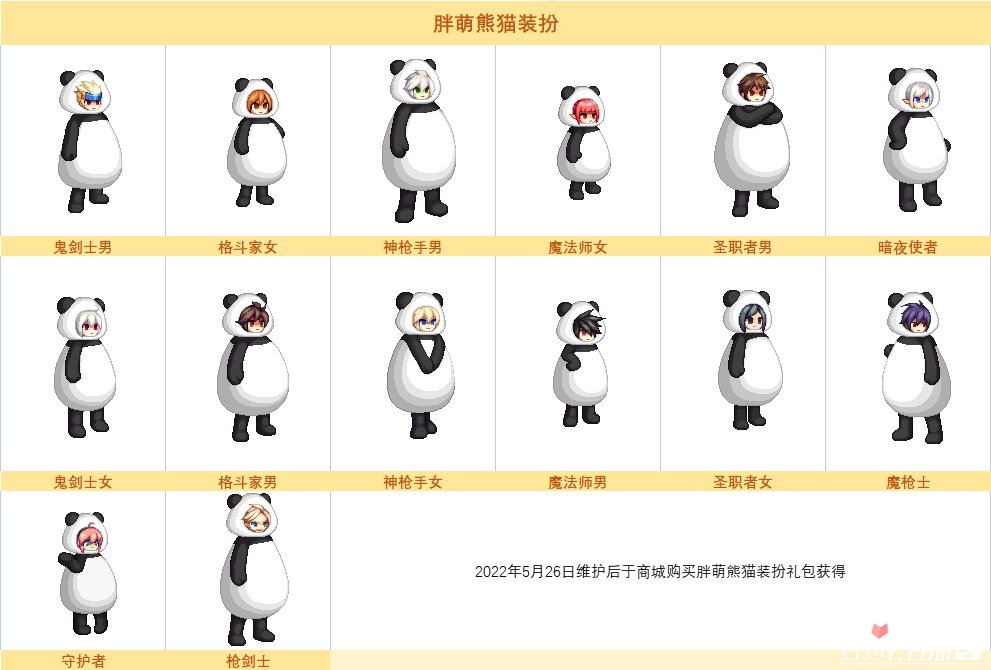 《DNF》胖萌熊猫装扮套装自选礼盒多少钱