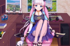 《原神》神里绫华游戏人物宣传图