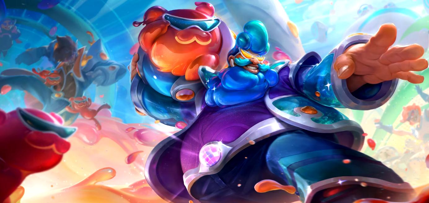 英雄联盟太空律动酒桶特效展示 lol太空律动酒桶皮肤特效一览_手心