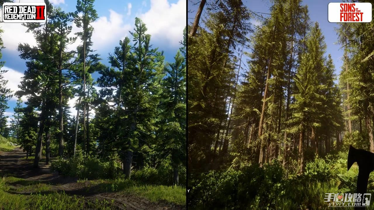 《森林之子》游戏画面对比一览